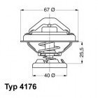 Термостат Wahler 4176.80D