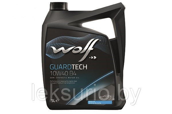 WOLF Guardtech B4 10W-40 5 л VW 505.00/501.01 масло моторное (Бельгия)