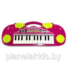 Синтезатор ( пианино) Лол от батареек, световые эффекты, арт.HY697-E - фото 2 - id-p180324083