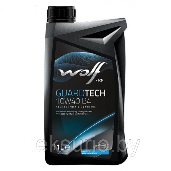 WOLF Guardtech B4 10W-40 1л VW 505.00/501.01 масло моторное (Бельгия) - фото 1 - id-p180325235