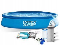 Надувной бассейн Intex 28158 EASY SET 457х84см + фильтр-насос