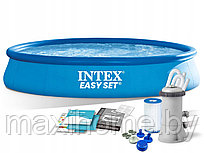 Надувной бассейн Intex 28158 EASY SET 457х84см + фильтр-насос