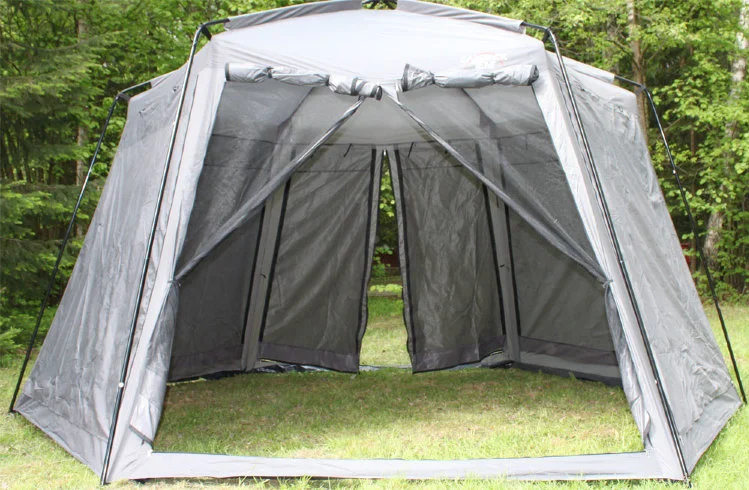Палатка тент шатер с сеткой и шторками (430х430х230см) арт. LANYU 1629 - фото 8 - id-p180249755