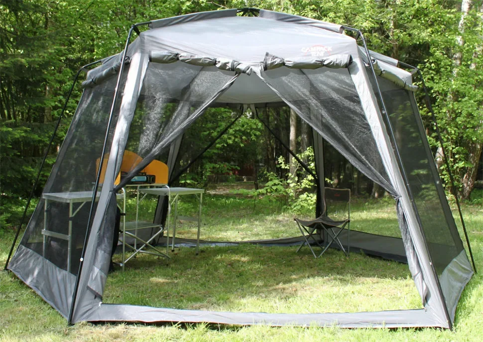 Палатка тент шатер с сеткой и шторками (430х430х230см) арт. LANYU 1629 - фото 7 - id-p180249755