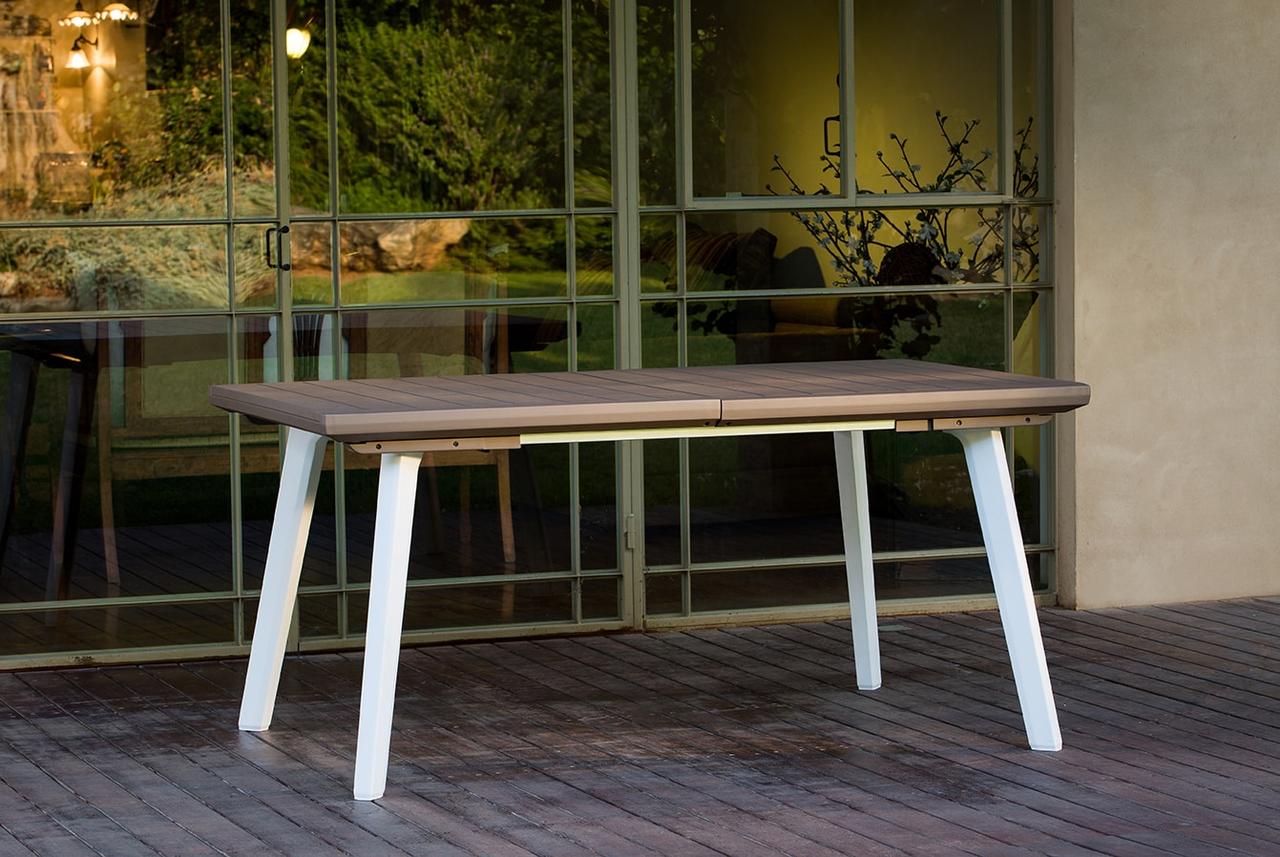 СТОЛ РАСКЛАДНОЙ HARMONY EXTEND TABLE KETER, БЕЛЫЙ/КАПУЧИНО - фото 4 - id-p180328646