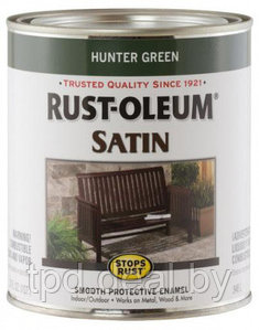 Эмаль (антикоррозийная защитная) Stops Rust Gloss Protective Enamel,RUST-OLEUM® цвет Зелёный охотничий банка