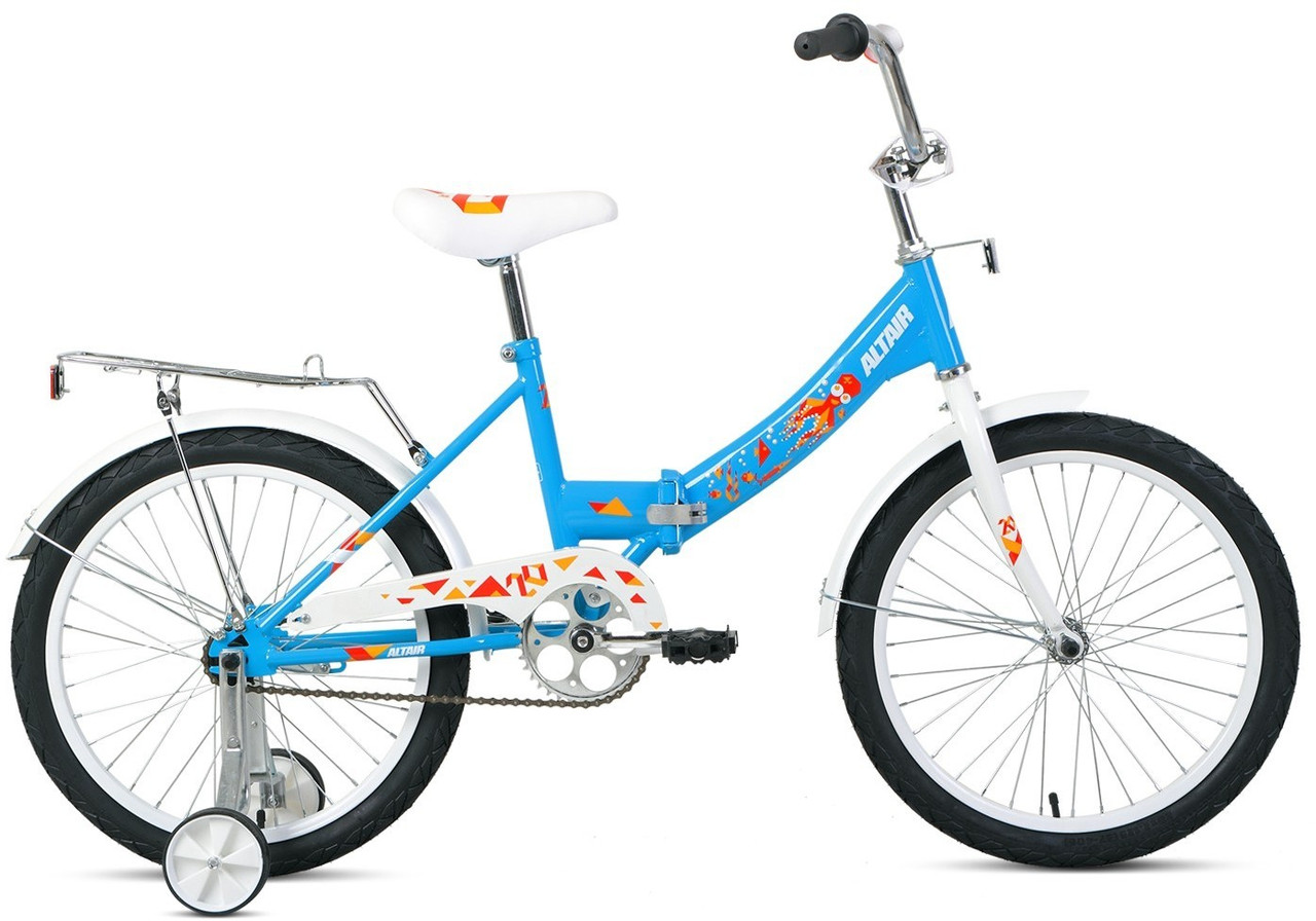 Складной велосипед складной Altair ALTAIR CITY KIDS 20 COMPACT (13 quot; рост) голубой 2022 год - фото 1 - id-p180370606