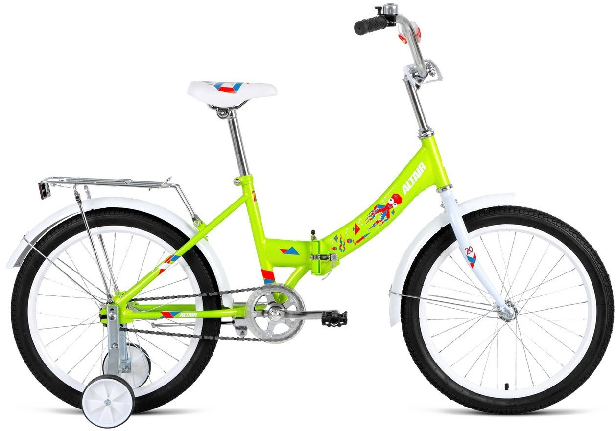 Складной велосипед складной Altair ALTAIR CITY KIDS 20 COMPACT (13 quot; рост) зеленый 2022 год - фото 1 - id-p180370621