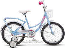 Велосипед детский Stels Flyte Lady 18 Z010 (голубой, 2024)