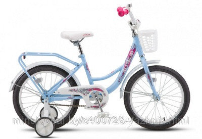 Велосипед детский Stels Flyte Lady 18 Z010 (голубой, 2023) - фото 1 - id-p177171779