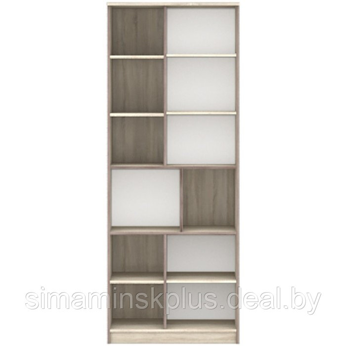 Шкаф «Диско» 2-х дверный с ящиками, 802 × 451 × 2072 мм, цвет дуб сонома / шоколад - фото 2 - id-p180388314