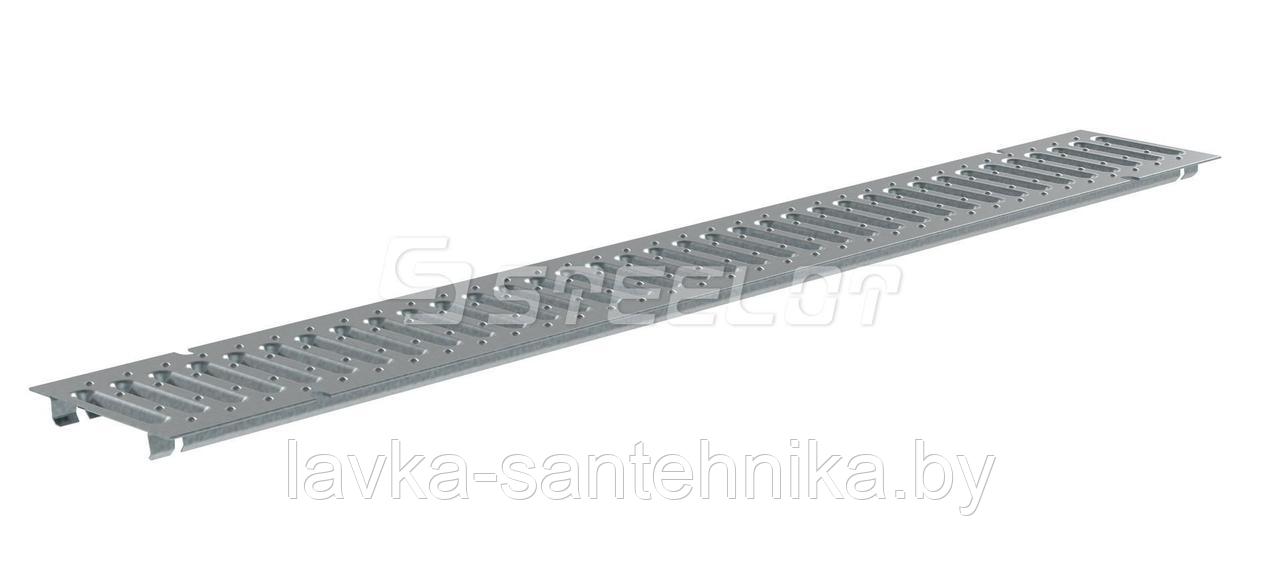 Решетка стальная штампованная для лотка Steelot SteeStart DN100 A15
