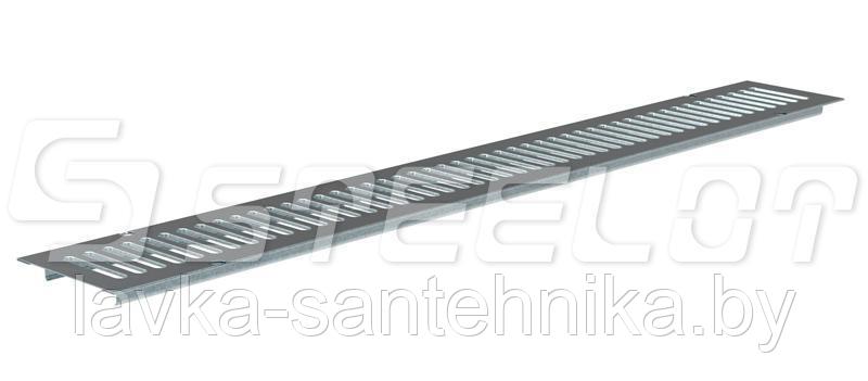 Решетка стальная штампованная для лотка Steelot SteeStart DN100 A15 под крепеж - фото 1 - id-p180389913
