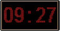 Часы электронные 640х320мм (цвет вывода информации-красный)