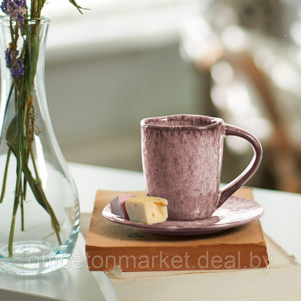 Чашка для эспрессо "Matera", керамика, 90 мл, розовый - фото 2 - id-p156415686