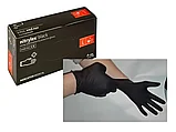 MERCATOR, Nitrylex Black, перчатки нитриловые черные, 100шт/упак, размеры - XS,S,M,L,XL, фото 2