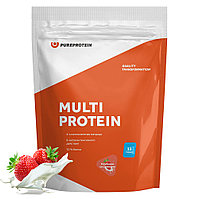 Протеин комплексный Multi Protein 1000 г Pureprotein Клубника со сливками