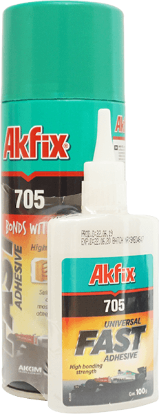 Клей для склеивания стыковок и соединений изделий МДФ Akfix 705 быстродействующий набор 100+25мл GA055 для - фото 3 - id-p180395028