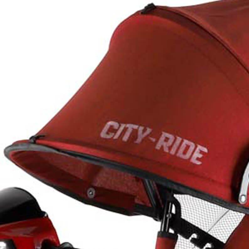 Трехколесный велосипед с ручкой City Ride COMFORT 05RD красный - фото 3 - id-p180395919