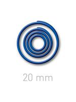 Пластиковые переплётные колечки O.easyRing 20 mm синие (40 шт.в упаковке) до 140 листов