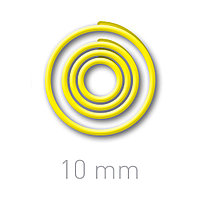 Пластиковые переплётные колечки O.easyRing 10mm желтые (150 шт.в упаковке) до 50 листов