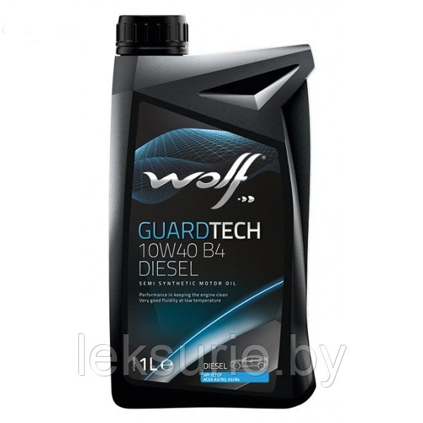 WOLF Guardtech B4 Diesel 10W-40 1л VW 505.00 масло моторное (Бельгия)