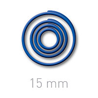 Пластиковые переплётные колечки O.easyRing 15mm  синие (75 шт.в упаковке) до 70 листов