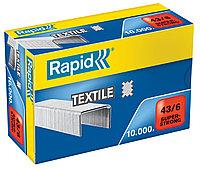 Скобы Rapid 43/6 (10 000 шт.) G Textile SuperStrong