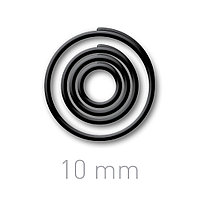 Пластиковые переплётные колечки O.easyRing 10mm  черные (150 шт.в упаковке) до 50 листов