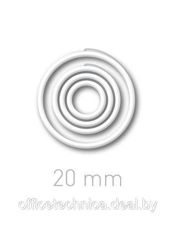 Пластиковые переплётные колечки O.easyRing 20 mm белые (160 шт.в упаковке) до 140 листов - фото 1 - id-p116826094