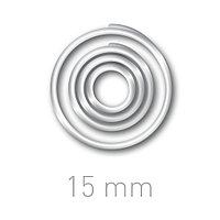 Пластиковые переплётные колечки O.easyRing 15mm  прозрачные (75 шт.в упаковке) до 70 листов