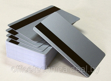 Пластиковые карты серебряные HiCo RUSS-S3933HI, 1уп.(425шт.) - фото 1 - id-p133923027