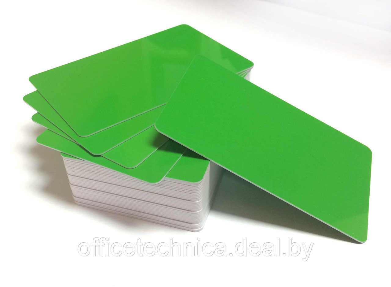 Пластиковые карточки флуоресцентные ярко-зеленые 11078 - фото 1 - id-p133922806