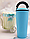Стакан тамблер для кофе Wowbottles КК3144 и других напитков /Кофейная крышка с клапаном и ручкой, 350 мл., фото 5