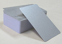 Пластиковые карты серебряные тонкие RUSS-S-040-3458