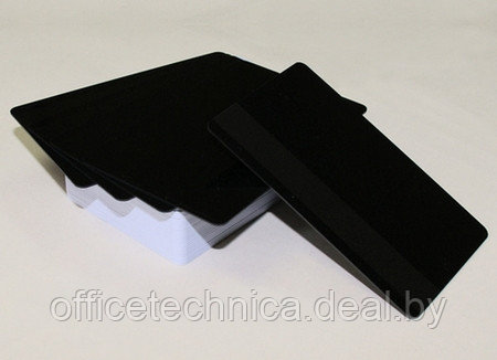 Пластиковые карты черные HiCo, тонированные в массе RUSS-B076HI - фото 1 - id-p133923036