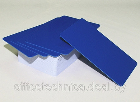 Пластиковые карты синие, тонированные в массе 11085*, 1уп.(1000шт.) - фото 1 - id-p133922790