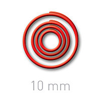 Пластиковые переплётные колечки O.easyRing 10mm  красные (150 шт.в упаковке) до 50 листов