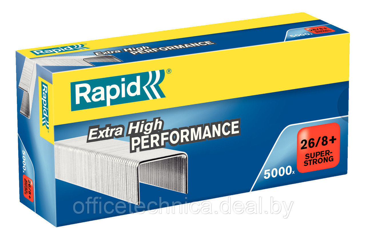 Скобы Rapid 26/8+ (5000 шт.) Super Strong - фото 1 - id-p116825994