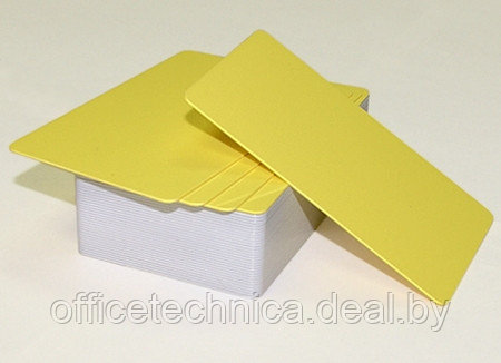 Пластиковые карты желтые 11081 - фото 1 - id-p133922761