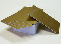 Пластиковые карты золотые RUSS-G3360, 1 уп.(296 шт.)