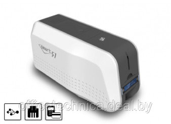 КАРТ-ПРИНТЕР SMART 51 SINGLE MG ETHERNET USB С ОПЦИЕЙ МАГНИТНОГО КОДИРОВАНИЯ (НИЖНЯЯ) - фото 1 - id-p118563678