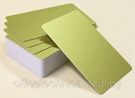 Пластиковые карты золотые RUSS-G3177, 1 уп.(500шт.) - фото 1 - id-p133922766
