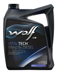 WOLF VitalTech 5W-40 B4 DIESEL 5л масло моторное(Бельгия)