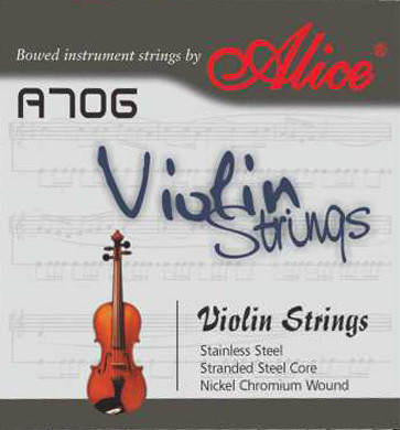 Alice A706 Комплект струн для скрипки сталь/никель - фото 1 - id-p177902618