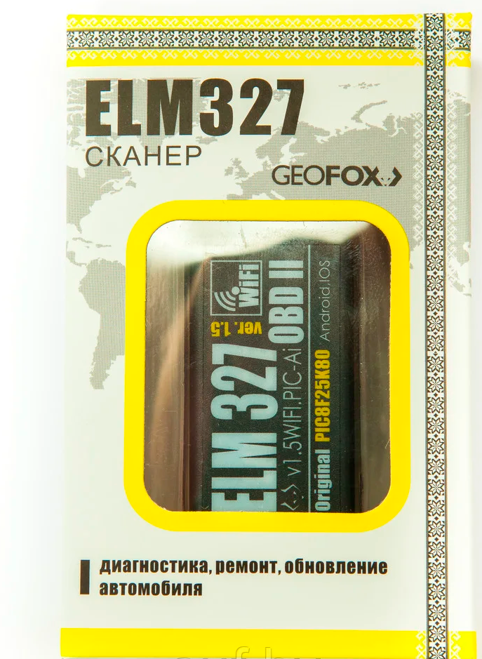 Автосканер ELM327 v1.5 WiFi Диагностика ремонт обновление автомобиля - фото 1 - id-p180424533