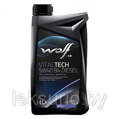 WOLF VitalTech 5W-40 B4 DIESEL 1л масло моторное(Бельгия)