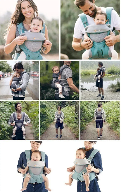 Рюкзак-кенгуру Ergo Baby 360 Baby Carrier. Цвет - СИРЕНЕВЫЙ - фото 6 - id-p180462216