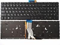 Клавиатура ноутбука HP Pavilion 15-AB, черная с подсветкой