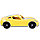 Машинка Turbo V жёлтая 18,5см, фото 3